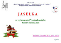 Jasełka Przedszkolaków Sióstr Salezjanek - 6 I 2025